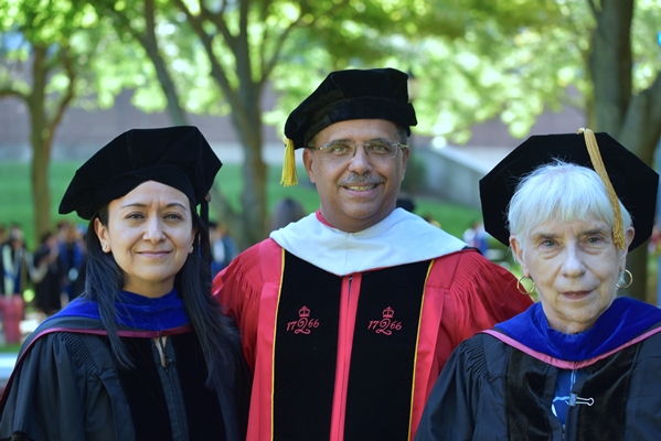 Faculty Members and DEI Award winners Yvette Lopez, Marty Martin and Helen LaVan
