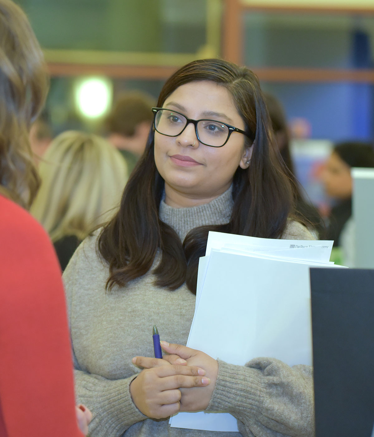 Student at Digital Marketing Career Networking Event
