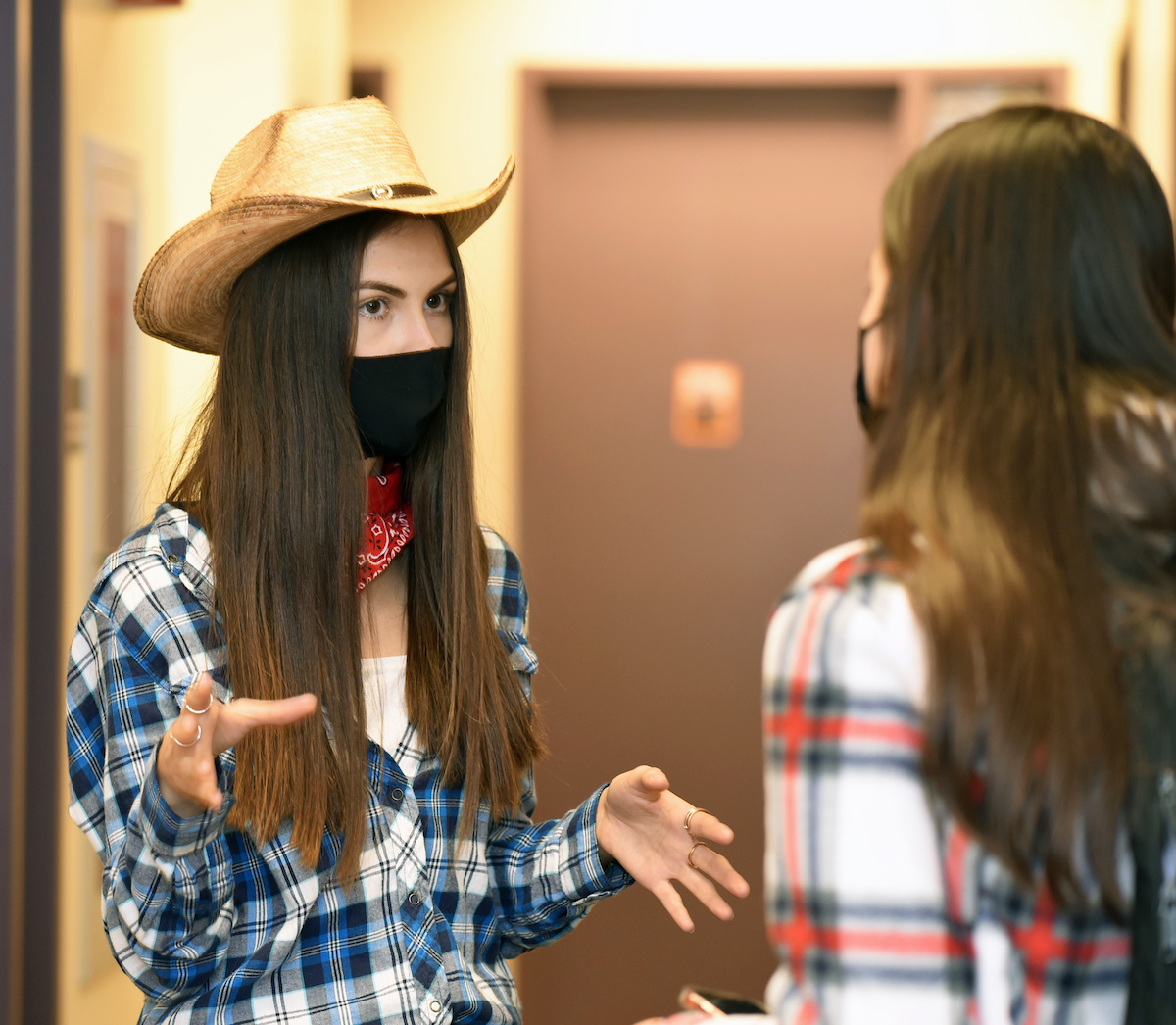 Student dressed up in Halloween at the 2nd Annual Marketing Careers Tricks & Treats event on Thursday, Oct. 29.