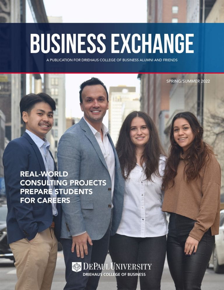 2022 Business Exchange alumni magazine cover